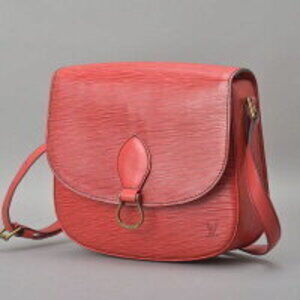 Louis Vuitton Epi fill red shoulder bag leather Saint Cloud crossbody